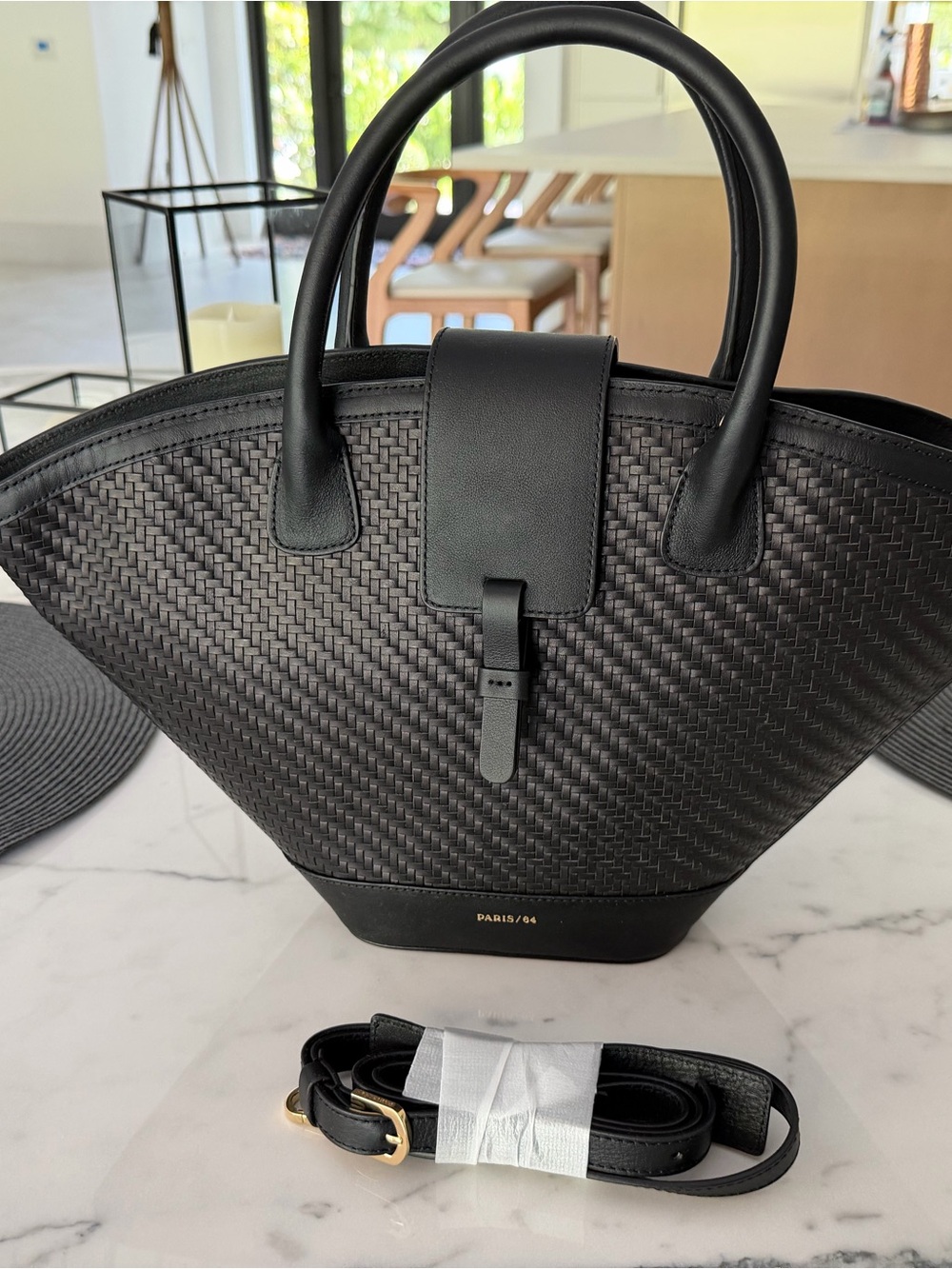 Paris 64 Luminere Crossbody Bag with Top Handles NWT